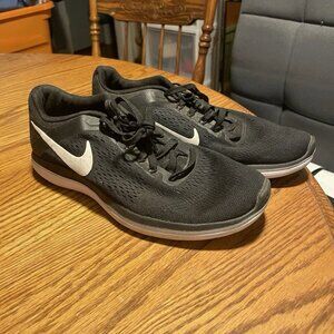 Nike Womens Flex 2016 Run 830751-001 Black White Running Shoes Size 8